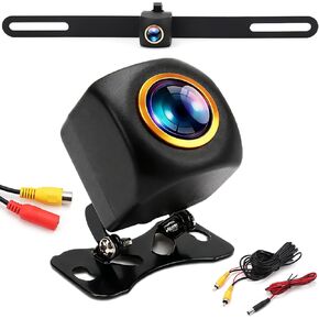Backup Camera for Car - 170° Wide Angle License Plate Reverse Camera with IP68 Waterproof Metal Housing, Starlight Night Vision, HD/AHD Switchable for SUV RV Truck Sedan (RCA Connector) in Saudi Arabia
