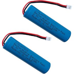 2600mAh 3.7v 18650 1s1p Rechargeable Lithium-ion Battery with Jst PH2.0/2p Connector Plug Wires for DIY Electronics Products, Toys, Lighting, Bluetooth Equipment - 2Pack in Kuwait