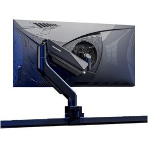 Gas Spring Aluminum Monitor Arm,17"-45" Single Monitor Mount, Adjustable Stand, 75/100 Mm with Clamp and Grommet Base,Hold Up to 35 Lbs Monitors Arm,Gray in Kuwait