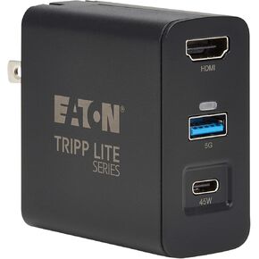 قاعدة توصيل صغيرة بحجم السفر من Tripp Lite لجهاز Nintendo Switch أو Switch 2 أو الكمبيوتر المحمول - مجموعة قاعدة توصيل وشاحن، منفذ HDMI 4K@60 هرتز، منفذ USB 3.2 Gen 1، منفذ شحن USB-C 45W PD، ضمان لمدة عام (U442-DOCK30) in Kuwait