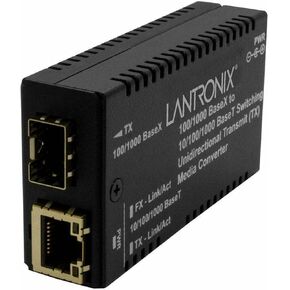 LANTRONIX M/GE-PSW-SFP-01-UTX-NA Media Converters 10/100/1000BaseTX to 1000Base SFP Uni Directional TX w/ -NA Pwr in Saudi Arabia