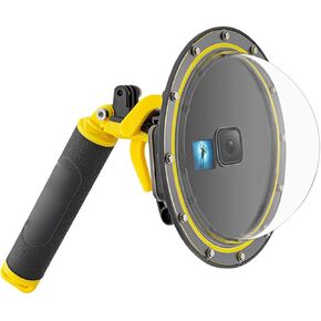 Dpofirs Underwater Dome Lens, Water Proof Case with Ergonomic Shutter and Hemispherical Lens Cover for Action Camera, Diving and Surfing in Saudi Arabia