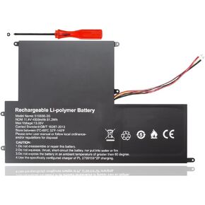 DGFTB UTL-516698-3S 516698-3S 516698 New Laptop Battery Replacement for RTDPART EVOO EVC156-1BK EVC156-2BK ECV156-1 ECV156-2 ECV15 (11.4V 51.3W/4500mAh) in Kuwait