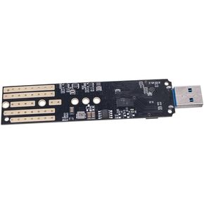 حاوية خارجية لمحركات الأقراص الصلبة NVME SATAs، واجهات USB3.1 TypeA، محول محمول من الألومنيوم لمحركات 2242 / 2260 / 2280 لنقل البيانات بسرعة كبيرة in Kuwait