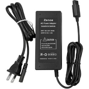 Zenoa Gamecube Power Supply12V 3.25A محول تيار متردد بديل لوحدة تحكم Nintendo Gamecube، 100-240 مدخل - سلك طاقة NGC متوافق مع نظام GC in Kuwait