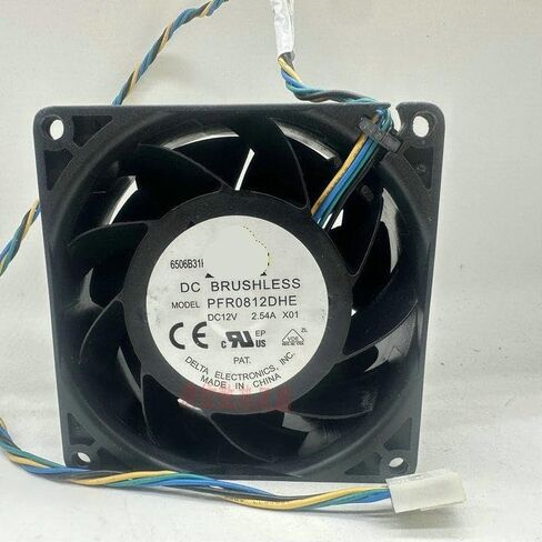 PFR0812DHE 8038 80x38mm DC12V 2.54A High Airflow Axial Fan for Servers, Industrial Inverters & High-Power in Kuwait