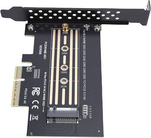 بطاقة محول Fabater PCIe 4X إلى M.2، محول PCIe بسرعة 128 جيجابت في الثانية إلى M.2 NVMe، بطاقة عالية السرعة مع مبدد حرارة متقدم لـ 10 11 in Kuwait
