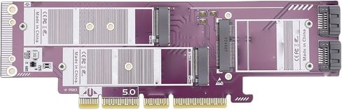 بطاقة محول PCIe إلى NVMe SSD، بطاقة تمديد NVMe SSD عالية السرعة بسرعة 128 جيجابت في الثانية مع طبقة ذهبية 15u لنظام التشغيل OS X PCIe 5.0 X4 X8 X16 in Kuwait