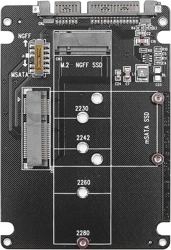 M.2 NGFF/MSATA to SATA Adapter Card with Cable – Convert SSD for Desktop & Laptop Use in Kuwait