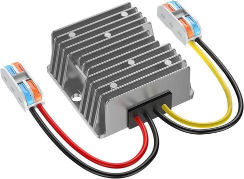 12VDC إلى 24VDC Vonverter 15A 360W، 12 إلى 24V محول تصعيد مع كتلة طرفية سلكية، محول 12 إلى 24 فولت لعربة الجولف LED شاحنة خفيفة قارب مركبة (قبول مدخلات DC9-20V) in Kuwait