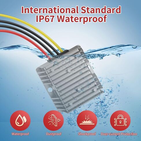 12VDC إلى 24VDC Vonverter 15A 360W، 12 إلى 24V محول تصعيد مع كتلة طرفية سلكية، محول 12 إلى 24 فولت لعربة الجولف LED شاحنة خفيفة قارب مركبة (قبول مدخلات DC9-20V) in Kuwait