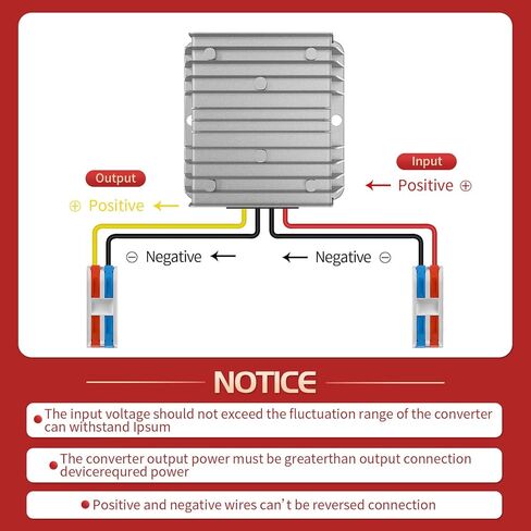 12VDC إلى 24VDC Vonverter 15A 360W، 12 إلى 24V محول تصعيد مع كتلة طرفية سلكية، محول 12 إلى 24 فولت لعربة الجولف LED شاحنة خفيفة قارب مركبة (قبول مدخلات DC9-20V) in Kuwait