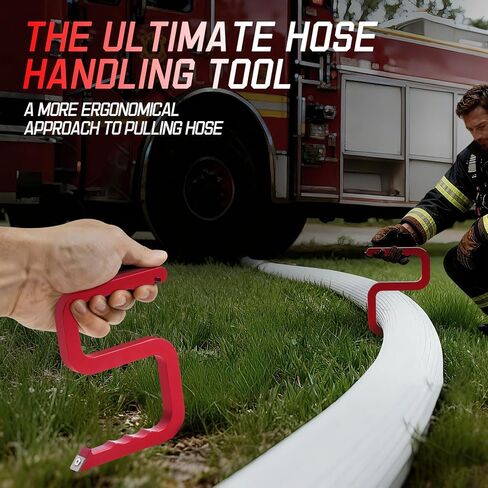 Firefighter Hose Tool for 1.75" & 2.5" Fire Hoses, Window Breaker, Spanner Wrench, Lightweight Aluminum Firefighter Rescue Gear in Kuwait