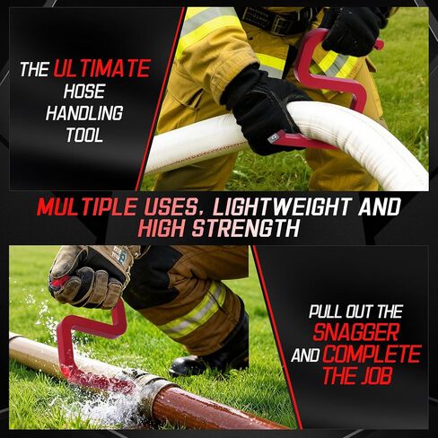 Firefighter Hose Tool for 1.75" & 2.5" Fire Hoses, Window Breaker, Spanner Wrench, Lightweight Aluminum Firefighter Rescue Gear in Kuwait
