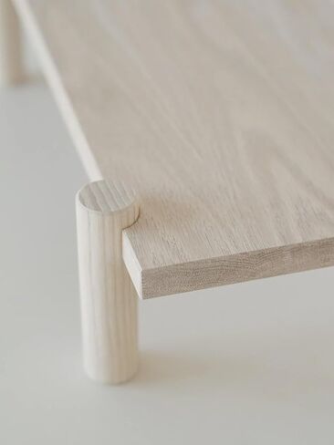 Minimalist Solid Wood Monitor Riser, Multi‑Purpose Laptop Stand, Wooden Desk Organizer for Office & Home Workspace in Kuwait