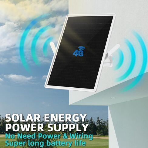 LCLCTEK® Solar Powered 4G LTE Modem Router Up to150-Feet, Outdoor Wireless Router,Mobile Hotspot 2.4GHz Wi-Fi 150Mpbs,2-External Antenna,Modem for Any Operator,Trial Plan Or Insert Sim Card (15in) in Kuwait