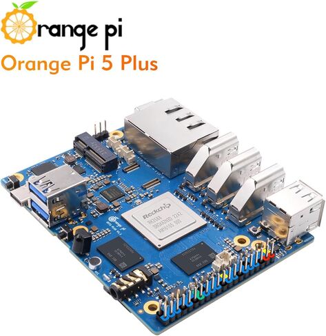 Orange Pi 5 Plus 16GB Rockchip RK3588 8 Core 64 Bit Single Board Computer, 2.4GHz Frequency 8K Video Decoding Open Source Development Board Run Orange Pi OS, Android, Debian, Ubuntu (5 Plus V2.1 16G) in Kuwait