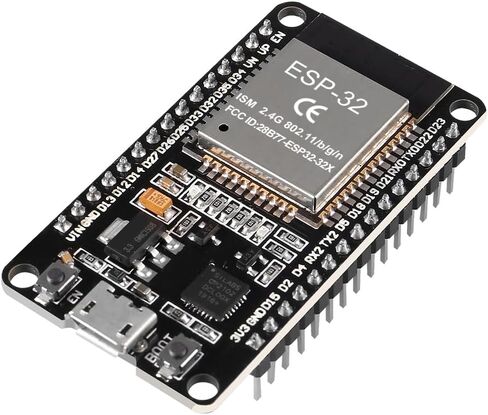 1Pcs ESP32 CP2102 Micro Development Board integrates 30PIN Wi-Fi Bluetooth Dual Core USB for Easy Connection and Programming Networking Smart Component DIY Robot in Kuwait