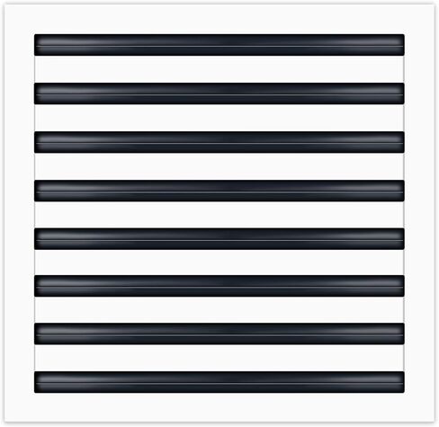 BUILDMART - 16x16 Modern AC Vent Cover - Decorative White Air Vent - Standard Linear Slot Diffuser - Register Grille for Ceiling, Walls & Floors - Texas Buildmart in Saudi Arabia