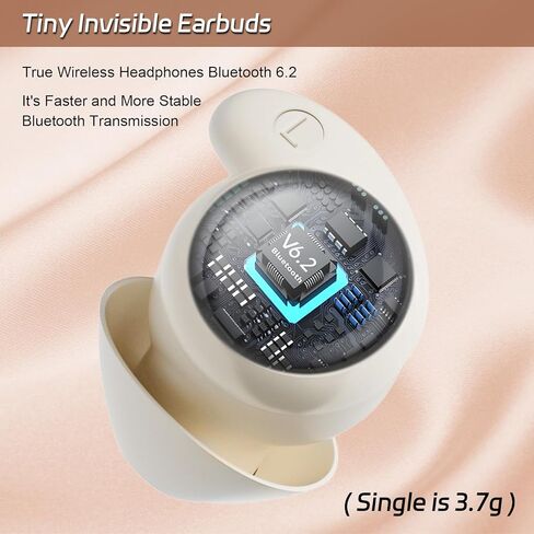 سماعات أذن IFECCO Sleep Bluetooth 6.2 - سماعات نوم للنوم الجانبي، مريحة وتحجب الضوضاء، سماعات أذن لاسلكية مقاومة للماء IPX6 in Kuwait
