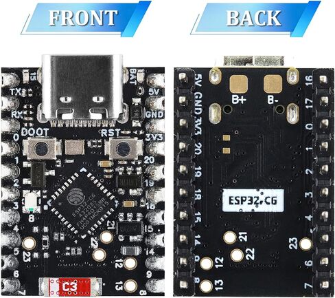 3PCS ESP32 C6 Mini Development Board with Single-Core ESP32-C6FH4 4MB Flash 20Pins Type-C, ESP32 C6 Devkit for Arduino in Kuwait