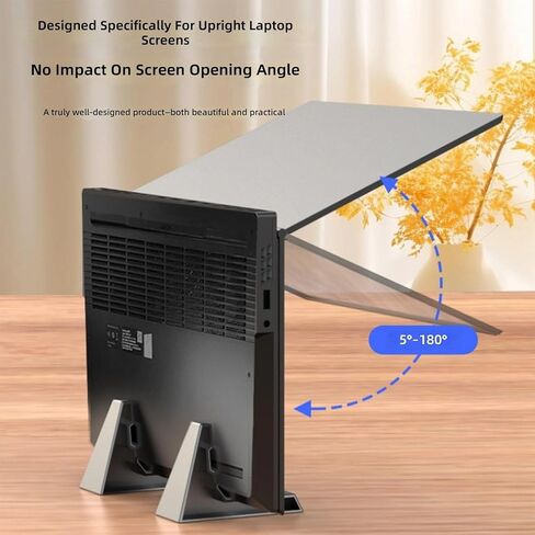Universals Laptop Tablets Vertical Stand Holder with Antislip Silicone for Pad Desktop Organization and Better Cooling Nonslip Silicone Pad in Kuwait