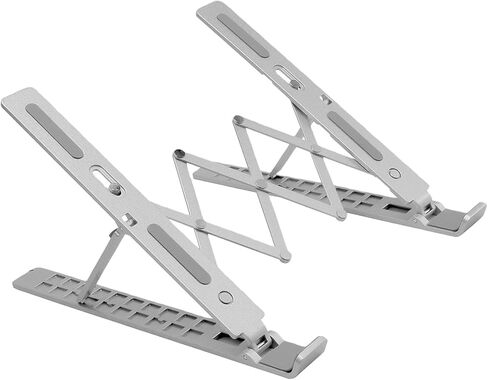 Space Saving Foldable Notebook Stand with 10 Customizable Heights for Postures and Typing Thin Laptop Stand in Kuwait