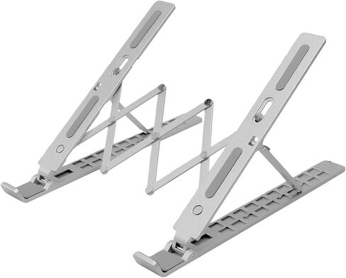 Space Saving Foldable Notebook Stand with 10 Customizable Heights for Postures and Typing Thin Laptop Stand in Kuwait