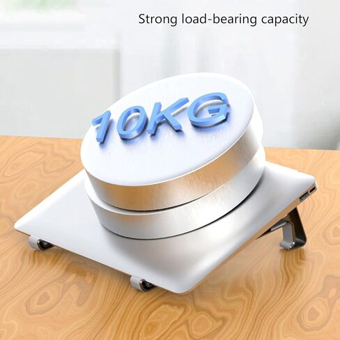 Modern Laptop Stand Double Function Side Vertical Setups Ergonomic ABS Silicone for Desk Antislip Laptop Stand in Kuwait