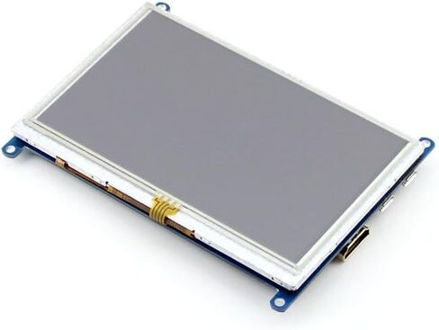 شاشة HDMI LCD مقاس 5 بوصات لشاشة لمس Raspberry pi المقاومة، واجهة HDMI مع حافظة ثنائية اللون لـ Rapsberry pi & Banana pi & Beaglebone Black تدعم أنظمة Windows 10/8.1/8/7 المختلفة in Kuwait