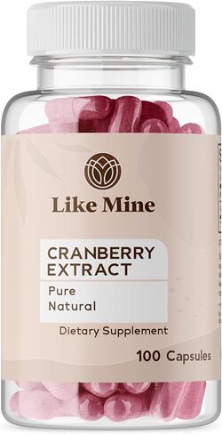 Like Mine Cranberry Extract (100 Capsules) Pure, No Additives, Single Ingredient (100 Count) in Saudi Arabia