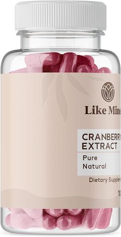 Like Mine Cranberry Extract (100 Capsules) Pure, No Additives, Single Ingredient (100 Count) in Saudi Arabia