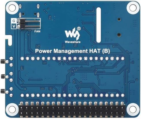 قبعة إدارة الطاقة (B) لـ Raspberry Pi تدعم الشحن وإخراج الطاقة في نفس الوقت مع استجابة عابرة سريعة التحميل مدمجة RTC ودوائر حماية متعددة @XYGStudy in Kuwait