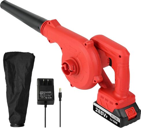 Jadeshay 288VF Lithium Battery Air Blower - Powerful Dust Removal Tool for Home, Car, Computer Cleaning (Red) in Kuwait