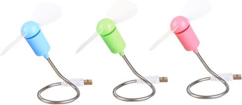 5 قطع USB مجموعة مروحة صغيرة محمولة مرنة هادئة مراوح تبريد الهواء لأجهزة الكمبيوتر المحمول والكمبيوتر المكتبي للمنزل والمكتب والسفر (لون عشوائي) in Kuwait