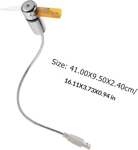 مروحة USB LED على مدار الساعة مروحة كمبيوتر USB صغيرة مع عرض درجة الحرارة للسفر في المنزل والمكتب in Kuwait