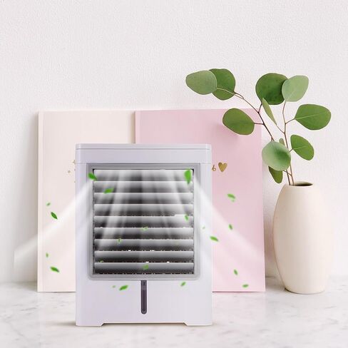 USB Mini Portable Cooling Fan Air Conditioner for Desktop Personal Use, Plastic Compact Air Cooler for Home Office Bedroom in Kuwait