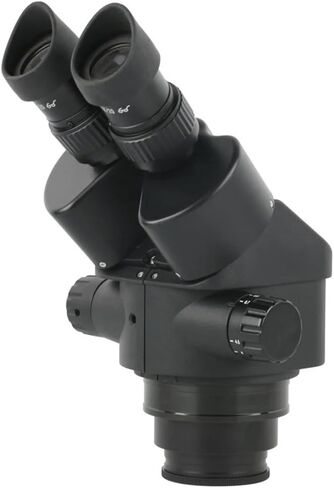 مجموعة ملحقات المجهر 3.5X 7X 45X 90X مجهر ستيريو صناعي ثنائي العينين LED ضوء حلقة 0.5X 1X 2X عدسة بارلو لفحص PCB وإصلاح اللحام MICR، أسود in Kuwait