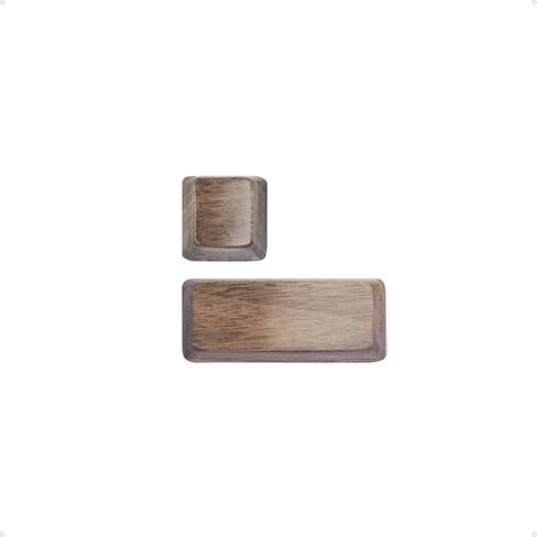 Black Walnut Wood Keycaps, Wooden Keycap for Mechanical Keyboard, OEM Profile, Artisan Key Caps Set, MX-Style Compatible, Single Keys & Complete Sets (R1 2.75U (1-Key)) in Saudi Arabia