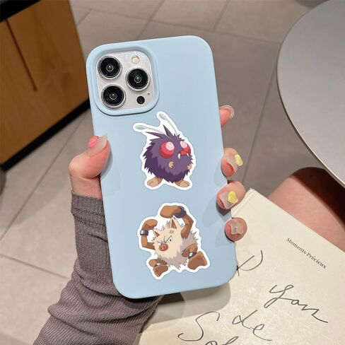 50Pcs Cute Pokemon Sticker for Kids, Cool Anime Cartoon Waterproof Vinyl Decal for Teen Girl Adult Water Bottle Skateboard Notebook Phone Guitar Bike in Kuwait