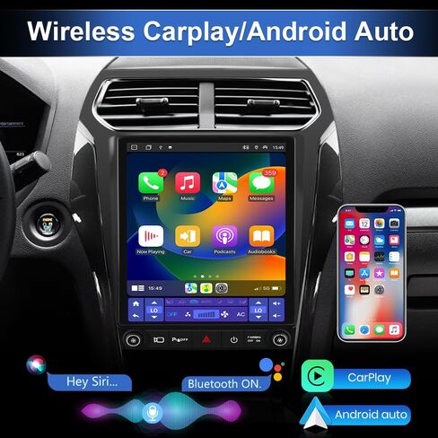 راديو سيارة Android 13 [4G+64G] لسيارة Ford Explorer 2011-2019، شاشة ستيريو تعمل باللمس 12.1 بوصة مع نظام تحديد المواقع واي فاي SWC اللاسلكي CarPlay Android Auto in Kuwait