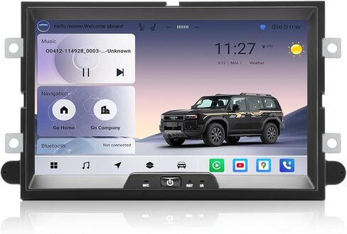 راديو سيارة Android 12 لسيارة Ford F150/F250/F350 2004-2016، Mustang/Escape/Fusion/Edge/Explorer، ستيريو بشاشة لمس QLED 1280×720P، 4+64 جيجا بايت 8 النواة، CarPlay اللاسلكي وAndroid Auto، 5G WiFi/4G LTE in Kuwait