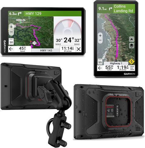 حزمة ملاحي GPS للدراجات النارية Garmin zūmo XT3 مقاس 6 بوصات مع توجيه مغامر ومقاييس زاوية هزيلة وخرائط الأقمار الصناعية وتحديثات Wi-Fi وحزمة ملحقات تتبع الركوب in Saudi Arabia
