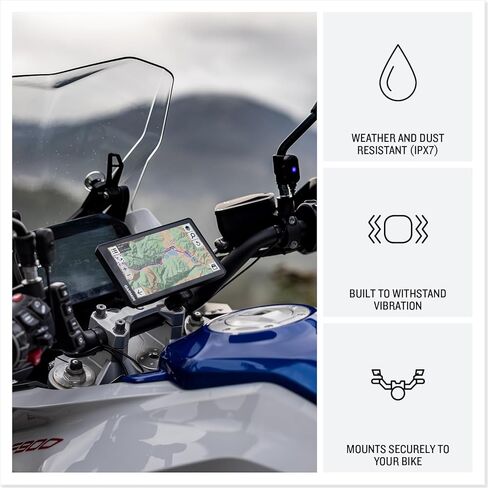 حزمة ملاحي GPS للدراجات النارية Garmin zūmo XT3 مقاس 6 بوصات مع توجيه مغامر ومقاييس زاوية هزيلة وخرائط الأقمار الصناعية وتحديثات Wi-Fi وحزمة ملحقات تتبع الركوب in Saudi Arabia
