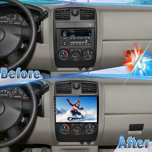 Android 14 Double Din Car Stereo Upgrade Radio for Chevy Colorado 2004-2006, 4G+64G 10.1" Touchscreen w/Wireless Carplay Android Auto GPS WiFi Bluetooth DSP SWC Mirrorlink Mic Backup Camera in Kuwait