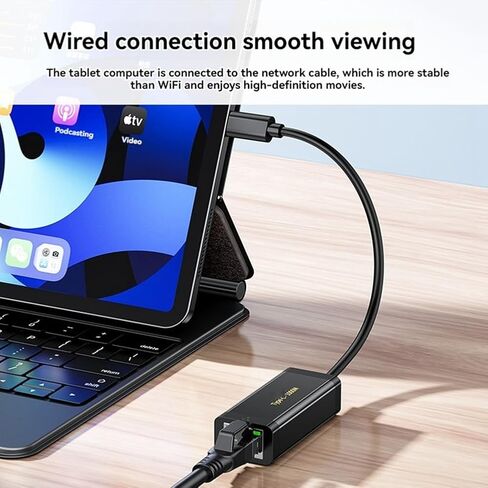 Type-C to Gigabit Ethernet Adapter USB-C 1000Mbps Network Card Type-C to RJ45 Network Card LAN for Notebook Driver-Free in Kuwait