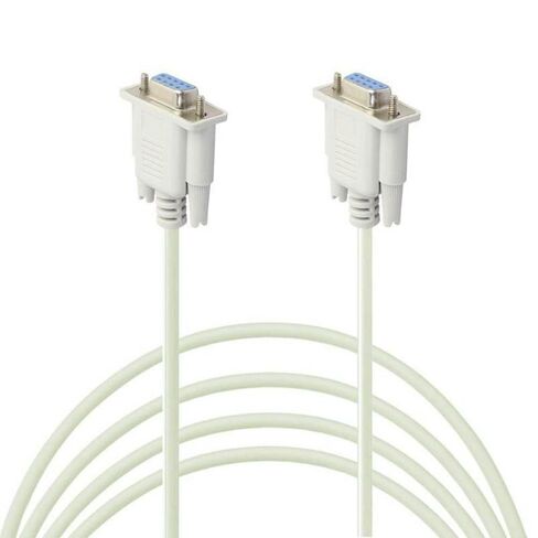 2 حزمة كابل تسلسلي DB9 أنثى إلى أنثى RS-232 محمي بطول 10 أقدام، عزل HDPE، متوافق مع UL للكمبيوتر والأجهزة التسلسلية in Kuwait