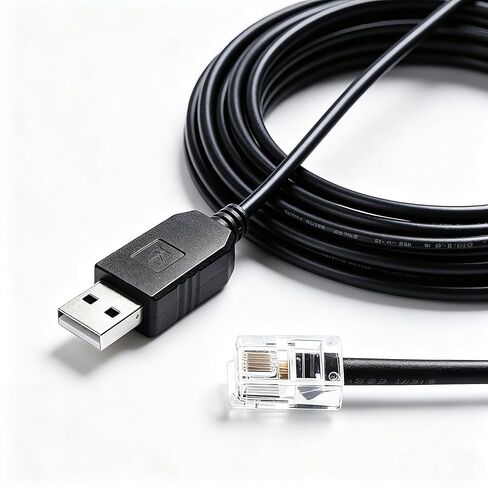 كابل وحدة تحكم تسلسلي USB إلى RJ12 متوافق مع كابل واجهة Meade #507 LX200، كابل وحدة تحكم مطور، 1.8 متر in Kuwait