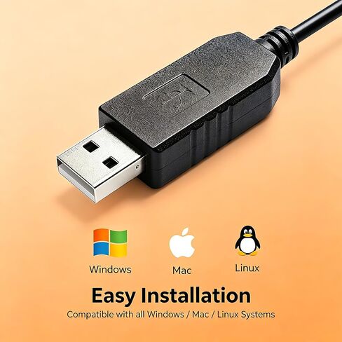 كابل وحدة تحكم تسلسلي USB إلى RJ12 متوافق مع كابل واجهة Meade #507 LX200، كابل وحدة تحكم مطور، 1.8 متر in Kuwait