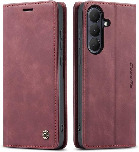 Compatible with Samsung Galaxy S26 5G Case with Card Holder, Kickstand Protective Flip Folio Leather Wallet Case for Galaxy S26 5G 6.3 inch (Coffee) in Kuwait